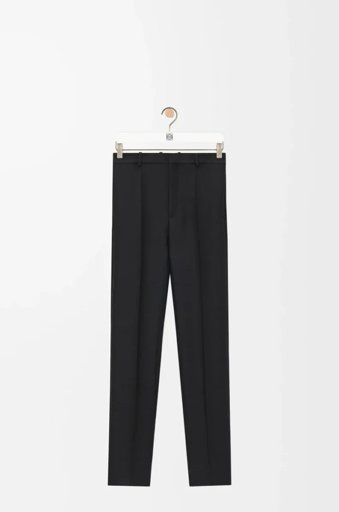 Pantalones de lana y seda Negro Pantalones de lana y seda Negro