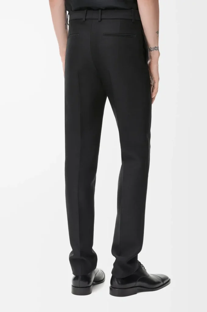 Pantalones de lana y seda Negro Pantalones de lana y seda Negro