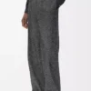 Pantalones de mezcla de lana gris jaspeado Pantalones de mezcla de lana gris jaspeado