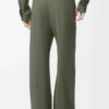 Pantalones de mezcla de viscosa en verde caqui Pantalones de mezcla de viscosa en verde caqui