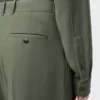 Pantalones de mezcla de viscosa en verde caqui Pantalones de mezcla de viscosa en verde caqui