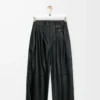 Pantalones de piel de cordero napa negra Pantalones de piel de cordero napa negra