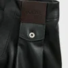 Pantalones de piel de cordero napa negra Pantalones de piel de cordero napa negra