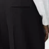 Pantalones de pierna ancha de lana Negro Pantalones de pierna ancha de lana Negro