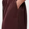 Pantalones de pijama de seda Burdeos Pantalones de pijama de seda Burdeos
