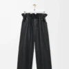 Pantalones flamenco de piel de cordero napa Negro Pantalones flamenco de piel de cordero napa Negro