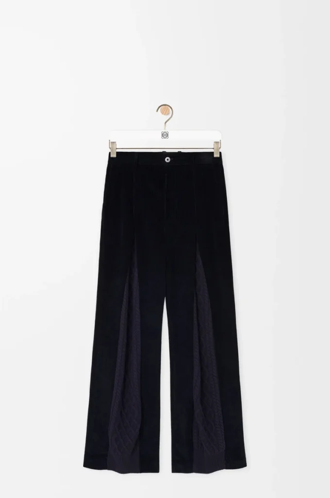 Pantalones híbridos de algodón y lana Azul marino oscuro/Marino Pantalones híbridos de algodón y lana Azul marino oscuro/Marino