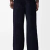 Pantalones híbridos de algodón y lana Azul marino oscuro/Marino Pantalones híbridos de algodón y lana Azul marino oscuro/Marino