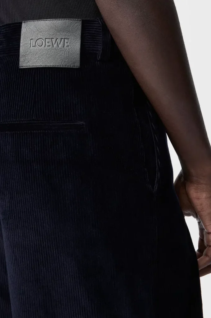 Pantalones híbridos de algodón y lana Azul marino oscuro/Marino Pantalones híbridos de algodón y lana Azul marino oscuro/Marino