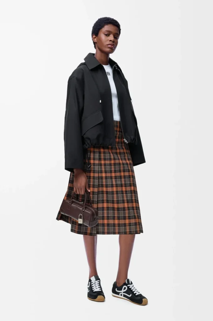 Parka con capucha de algodón Negro Parka con capucha de algodón Negro
