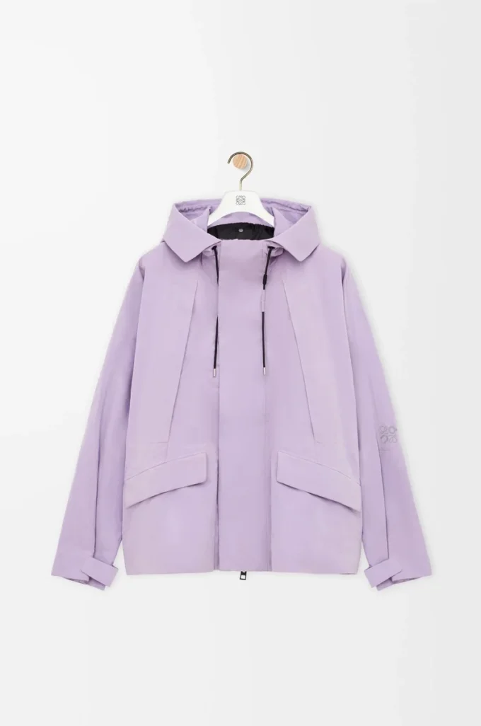 Parka corta de algodón técnico Lila Parka corta de algodón técnico Lila