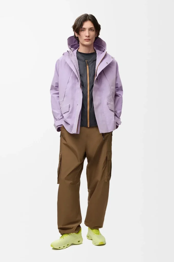 Parka corta de algodón técnico Lila Parka corta de algodón técnico Lila
