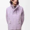 Parka corta de algodón técnico Lila Parka corta de algodón técnico Lila