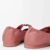 Pebble Bailarina suave de piel de cordero napa Blush Pebble Bailarina suave de piel de cordero napa Blush