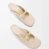 Pebble Mule suave de piel de cordero napa Dough Pebble Mule suave de piel de cordero napa Dough