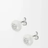 Pendientes Anagram Pebble en plata de ley Plata Pendientes Anagram Pebble en plata de ley Plata