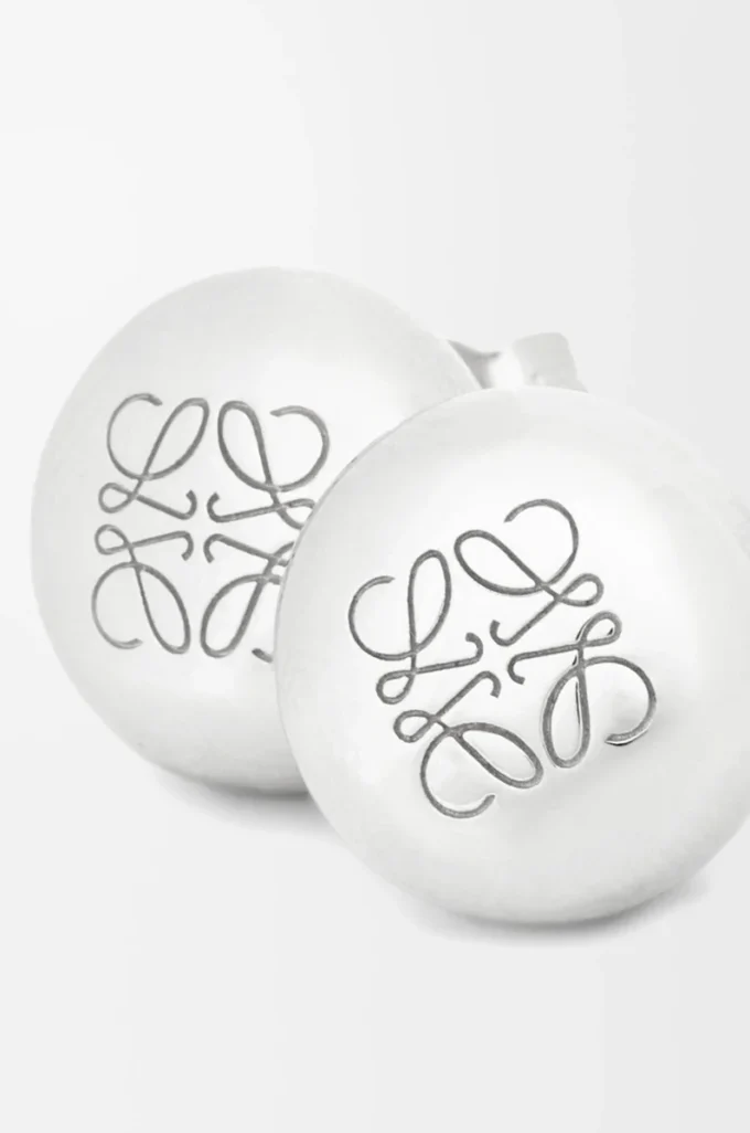Pendientes Anagram Pebble en plata de ley Plata Pendientes Anagram Pebble en plata de ley Plata