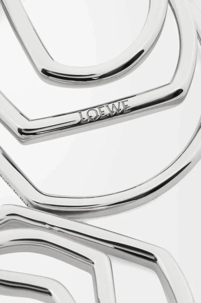 Pendientes de aro apilados en plata de ley Plata Pendientes de aro apilados en plata de ley Plata
