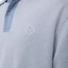 Polo de algodón azul claro Polo de algodón azul claro