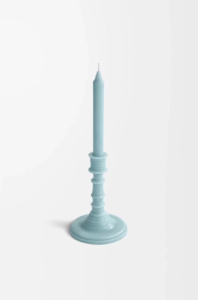 Portavelas de cera Cypress Balls Baby Blue Portavelas de cera Cypress Balls Baby Blue