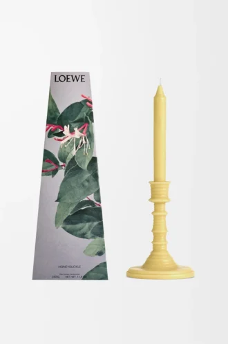 Portavelas de cera perfumado con esencia de madreselva Amarillo