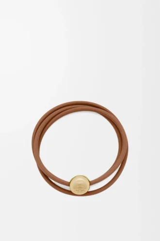 Pulsera Pebble en piel de becerro Warm Desert
