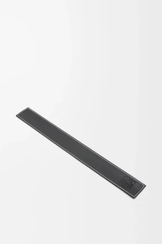 Pulsera slap en piel de becerro negra