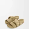 Sandalias deslizantes con hebilla Ease en ante Sahara Sandalias deslizantes con hebilla Ease en ante Sahara