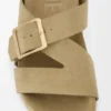 Sandalias deslizantes con hebilla Ease en ante Sahara Sandalias deslizantes con hebilla Ease en ante Sahara