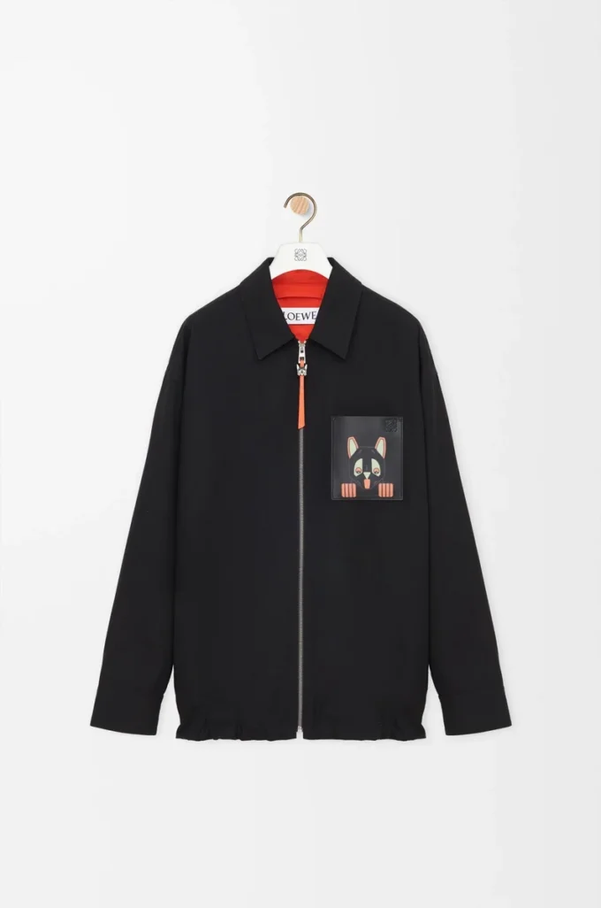 Sobrecamisa de algodón negro/naranja Sobrecamisa de algodón negro/naranja