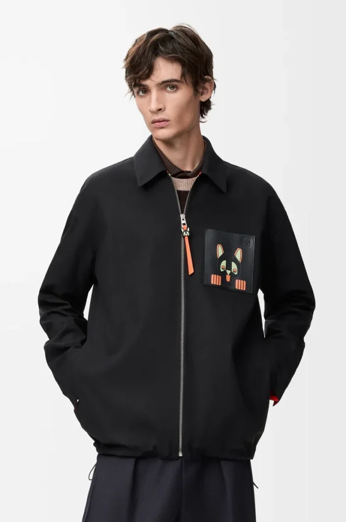 Sobrecamisa de algodón negro/naranja Sobrecamisa de algodón negro/naranja