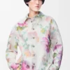 Sobrecamisa en denim blanco/rosa Sobrecamisa en denim blanco/rosa