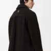 Sobrecamisa en piel de oveja marrón oscuro/marrón oscuro Sobrecamisa en piel de oveja marrón oscuro/marrón oscuro