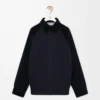 Sobrecamisa híbrida de algodón y lana Azul marino oscuro/Marino Sobrecamisa híbrida de algodón y lana Azul marino oscuro/Marino