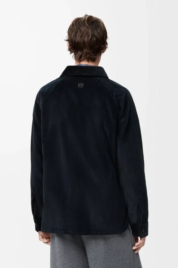 Sobrecamisa híbrida de algodón y lana Azul marino oscuro/Marino Sobrecamisa híbrida de algodón y lana Azul marino oscuro/Marino