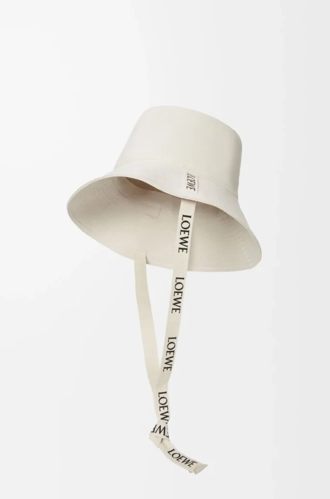 Sombrero de pescador en lona blanco suave Sombrero de pescador en lona blanco suave