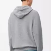 Sudadera con capucha de lana gris jaspeado claro Sudadera con capucha de lana gris jaspeado claro