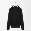 Sudadera con capucha de lana negra Sudadera con capucha de lana negra