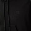 Sudadera con capucha trapezoidal de mezcla de algodón. Negro Sudadera con capucha trapezoidal de mezcla de algodón. Negro