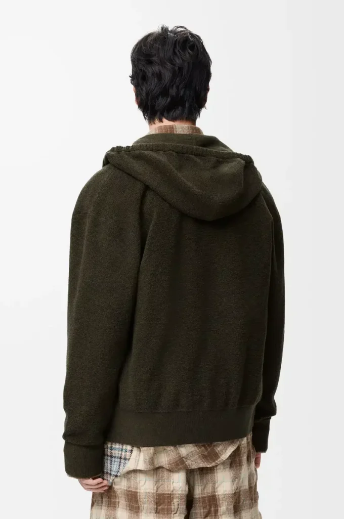 Sudadera con capucha y cremallera Anagram de lana verde caqui Sudadera con capucha y cremallera Anagram de lana verde caqui
