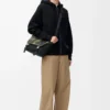 Sudadera con capucha y cremallera Anagram en lana negra Sudadera con capucha y cremallera Anagram en lana negra