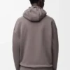 Sudadera con capucha y cremallera de algodón Gris oscuro Sudadera con capucha y cremallera de algodón Gris oscuro