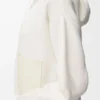 Sudadera con capucha y cremallera de lana Blanca Sudadera con capucha y cremallera de lana Blanca