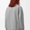 Sudadera de algodón gris jaspeado