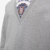 Sudadera de algodón gris jaspeado