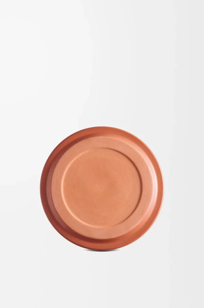Tapa grande para velas Terracota