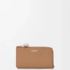 Tarjetero con monedero Pebble en piel de becerro granulada Pebble Mocha Tarjetero con monedero Pebble en piel de becerro granulada Pebble Mocha