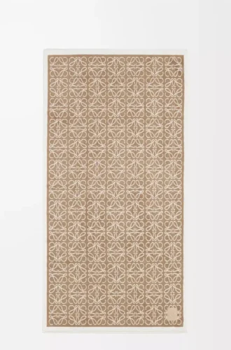 Toalla Anagram de algodón Beige