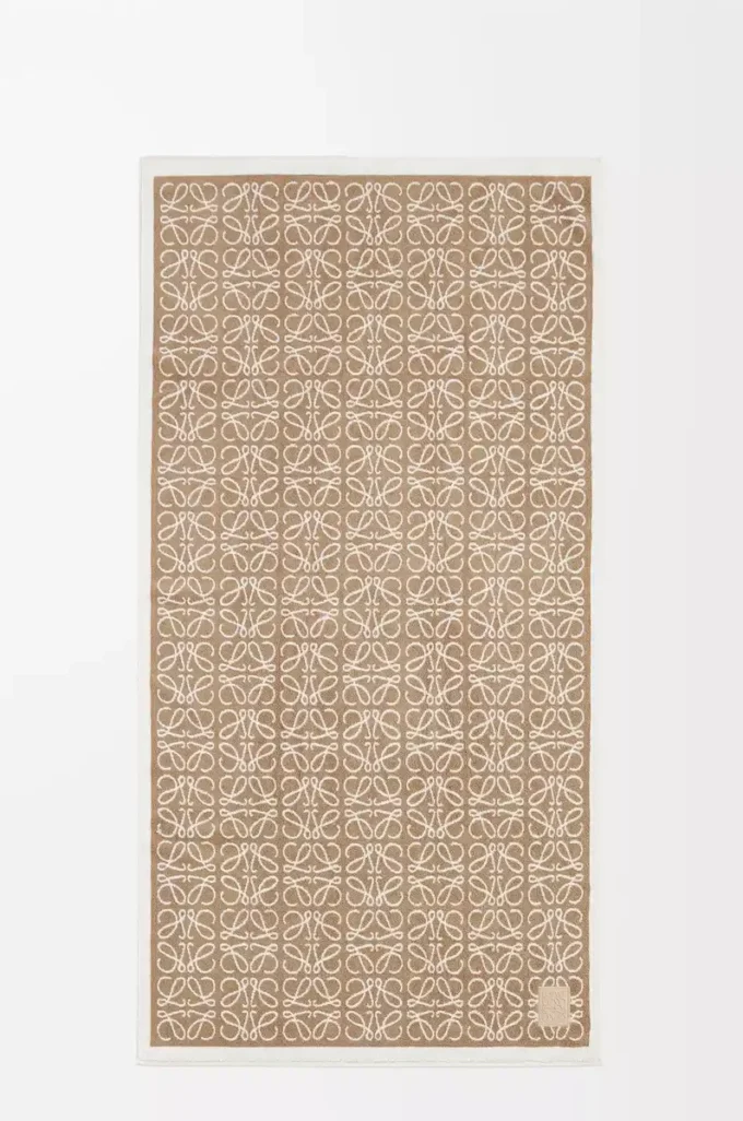 Toalla Anagram de algodón Beige