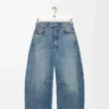 Vaqueros acampanados de denim Denim lavado Vaqueros acampanados de denim Denim lavado